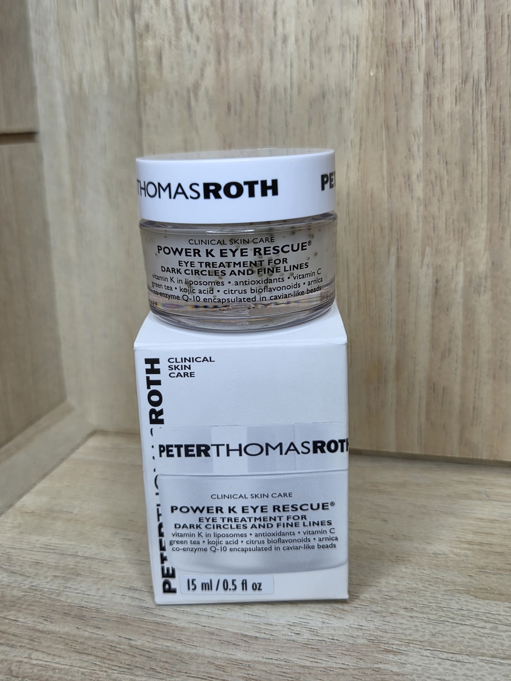 Peter Thomas Roth Power K Eye Rescue eye treatment.
